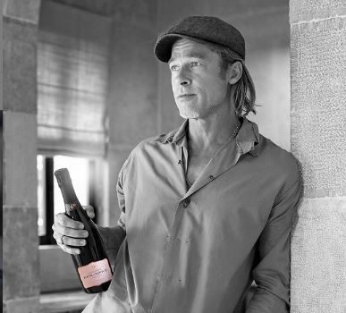 Champagne Bottle News: Meet Brad Pitt’s Rosé Champagne Brand